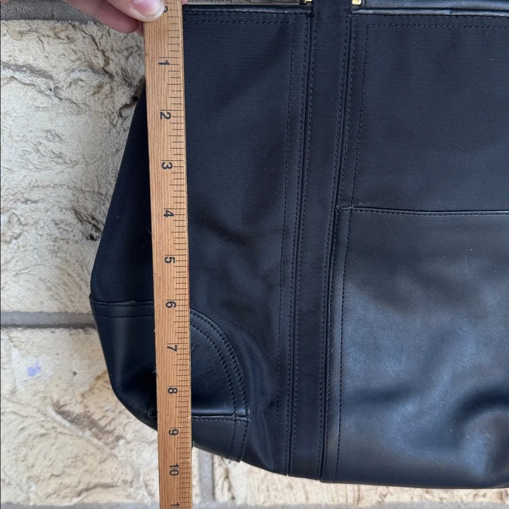 Casual Corner bag Handbag Elegant Black Tote Bag Leather Nylon